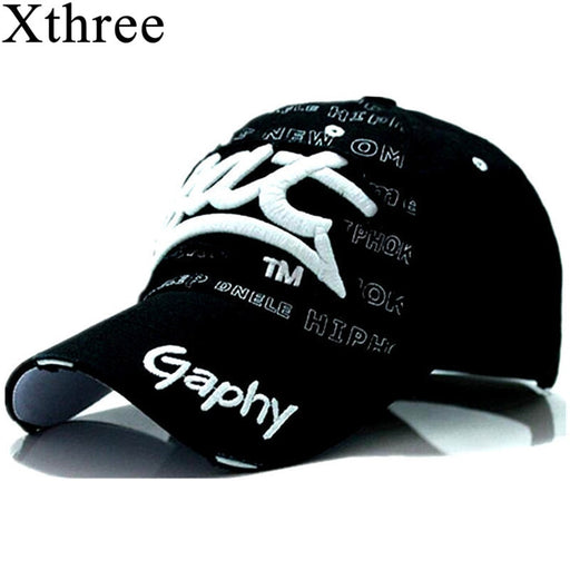 Xthree wholesale snapback hats baseball cap hats hip hop fitted cheap hats for men women gorras curved brim hats Damage cap